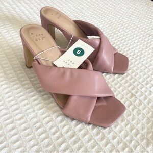 A new day mauve heeled sandals size 9